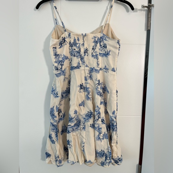 ARITZIA Sunday White with Blue Design Mini Dress US4 - Picture 2 of 3